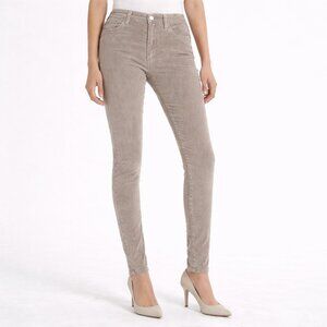 NWT Ag Adriano Goldschmied Farrah Skinny High Rise Tan Corduroy Pants Women 26